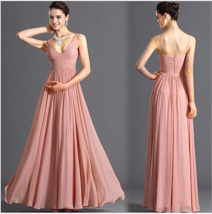 Temperament Chiffon  Braces  Evening Dress Club Dress