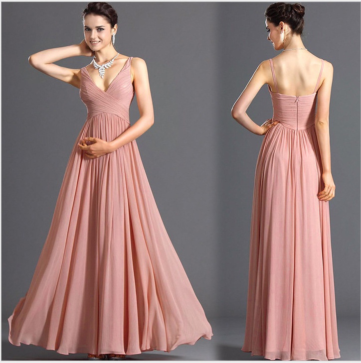 Temperament Chiffon  Braces  Evening Dress Club Dress