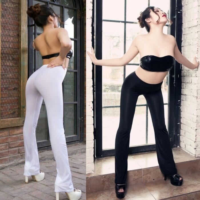 Women's See-through Transparent Tights Nightclub Leggings Elastic Pants - 图片 8