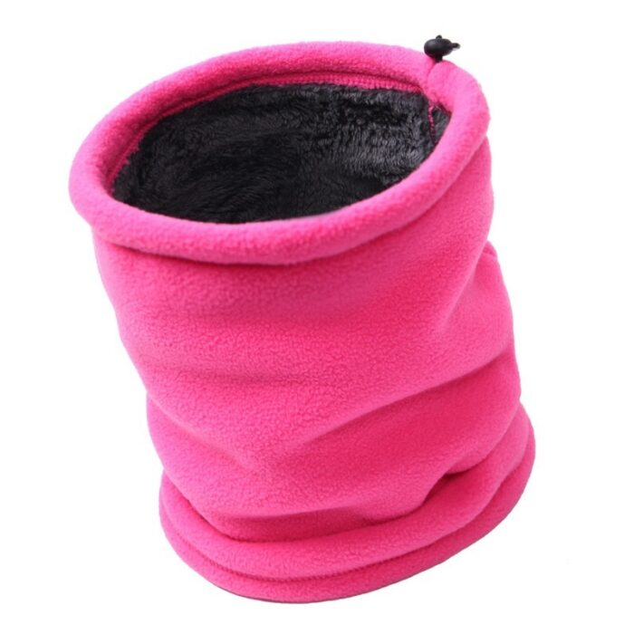 3 in 1 Outdoor Multifunctional Scarf Unisex Men Women Thermal Warm Fleece Snood Scarf Neck Warmer Beanie Ski Balaclava Hat - 图片 11