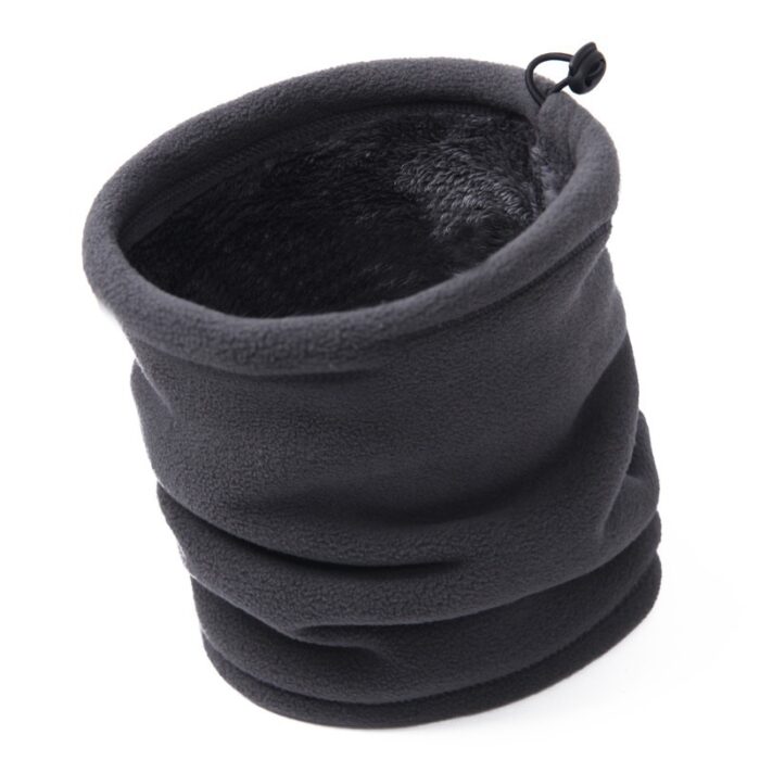 3 in 1 Outdoor Multifunctional Scarf Unisex Men Women Thermal Warm Fleece Snood Scarf Neck Warmer Beanie Ski Balaclava Hat - 图片 9