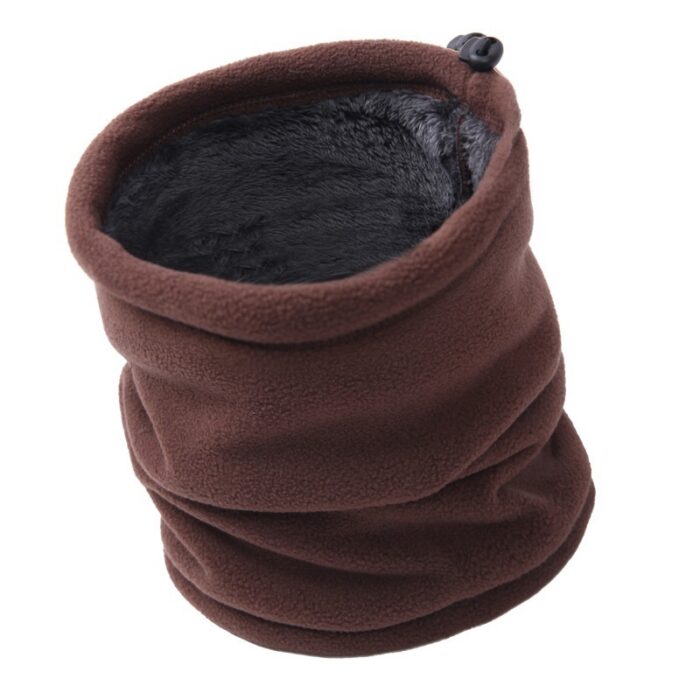 3 in 1 Outdoor Multifunctional Scarf Unisex Men Women Thermal Warm Fleece Snood Scarf Neck Warmer Beanie Ski Balaclava Hat - 图片 10
