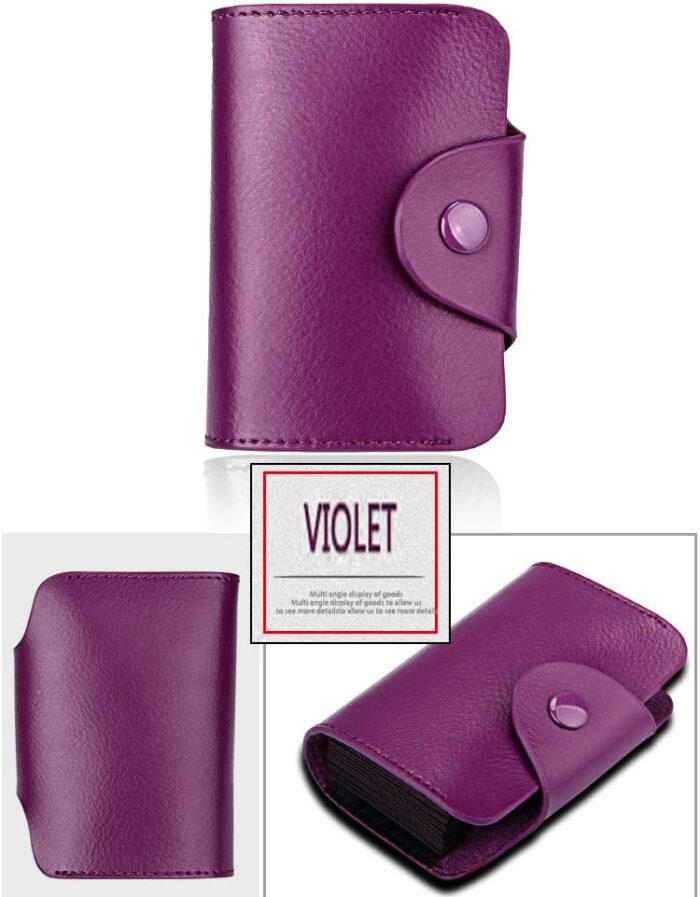 Genuine Leather Wallet  Leather Purse Credit Card Wallet Many Crads Coin Purse Clutch Purse Unisex - 图片 8