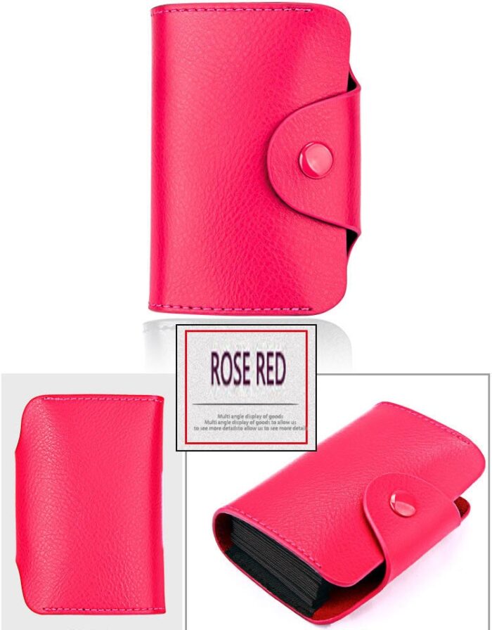 Genuine Leather Wallet  Leather Purse Credit Card Wallet Many Crads Coin Purse Clutch Purse Unisex - 图片 9