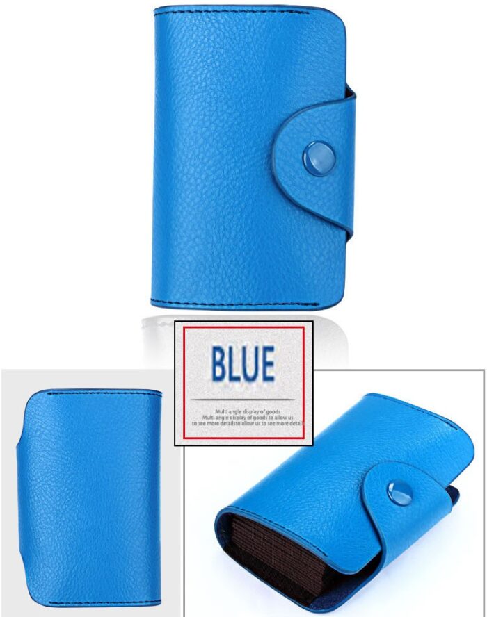 Genuine Leather Wallet  Leather Purse Credit Card Wallet Many Crads Coin Purse Clutch Purse Unisex - 图片 10