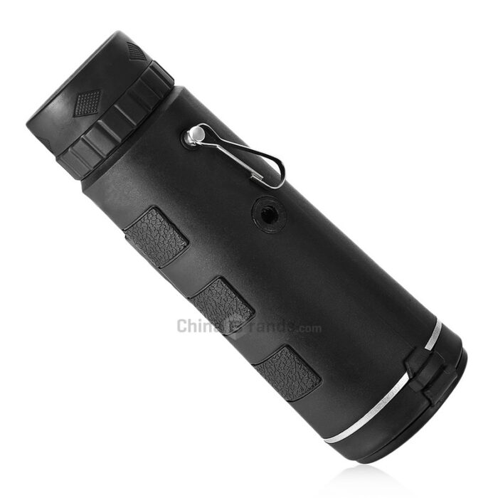 40X60 HD  Monocular Telescope with Compass, BAK4 Prisms and Fully Multi-Coated FMC Mini HD Monocular Scope with Tripod/Phone Clip/Strap/Clean Cloth for Stargazing, Bird Watching, Hiking and Sports - 图片 5