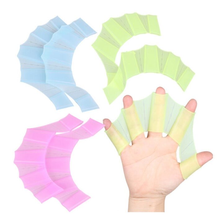 Silica Gel Hand Flipper Adult Child Webbed Training Swimming Paddle - 图片 3