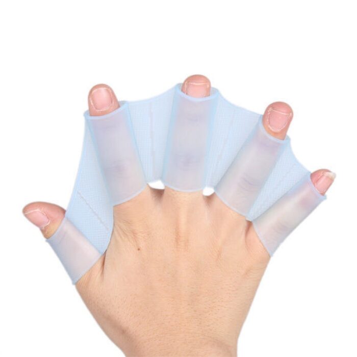 Silica Gel Hand Flipper Adult Child Webbed Training Swimming Paddle - 图片 2