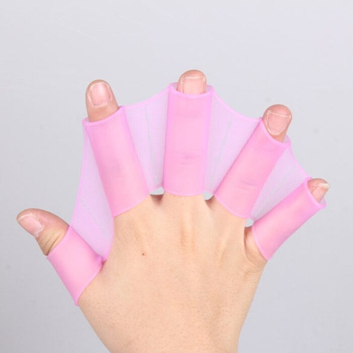 Silica Gel Hand Flipper Adult Child Webbed Training Swimming Paddle - 图片 5