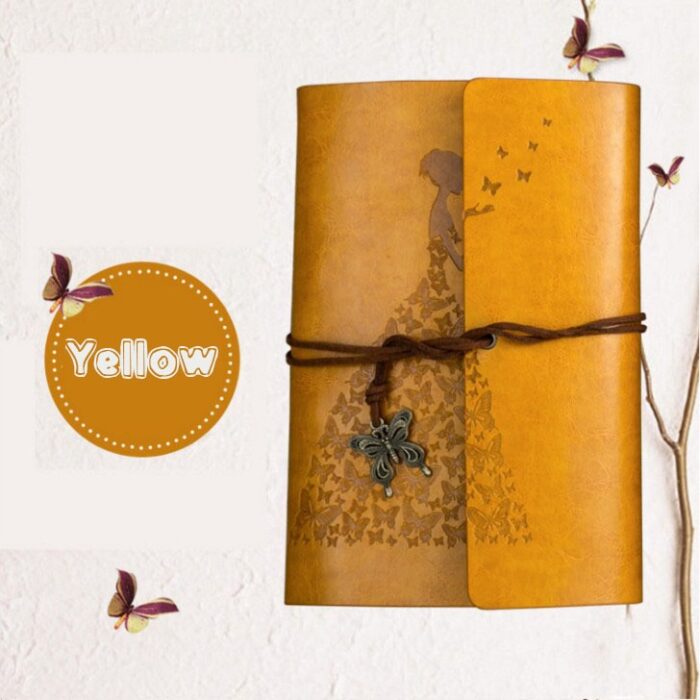 Fashion Personality Retro Notebook Journal Notebook  Butterfly Binder Diary Retro Book Diarybook(4 Colors) - 图片 13