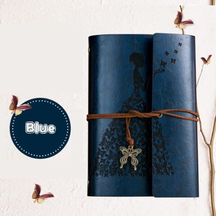 Fashion Personality Retro Notebook Journal Notebook  Butterfly Binder Diary Retro Book Diarybook(4 Colors) - 图片 14