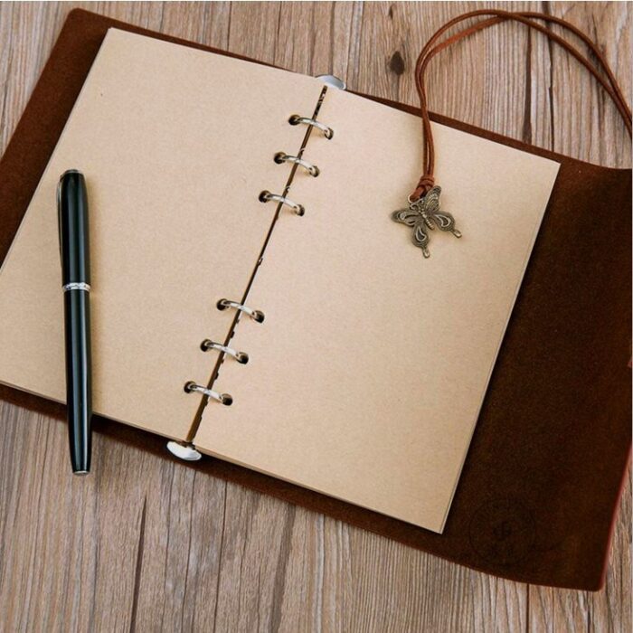 Fashion Personality Retro Notebook Journal Notebook  Butterfly Binder Diary Retro Book Diarybook(4 Colors) - 图片 18