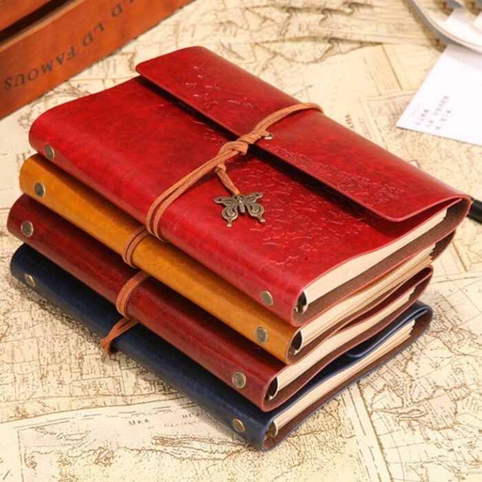 Fashion Personality Retro Notebook Journal Notebook  Butterfly Binder Diary Retro Book Diarybook(4 Colors) - 图片 3