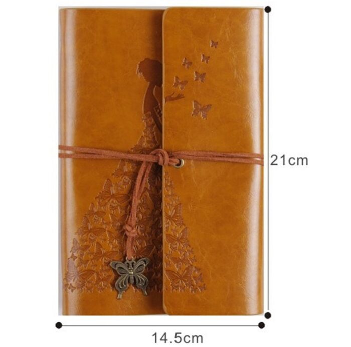 Fashion Personality Retro Notebook Journal Notebook  Butterfly Binder Diary Retro Book Diarybook(4 Colors) - 图片 10