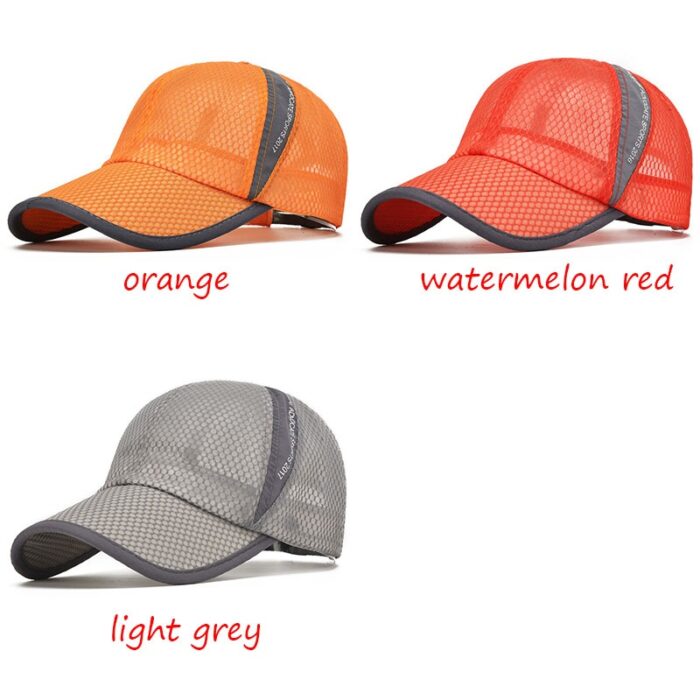 Unisex Breathable Quick Dry Mesh Baseball Cap Sun Hat - 图片 19