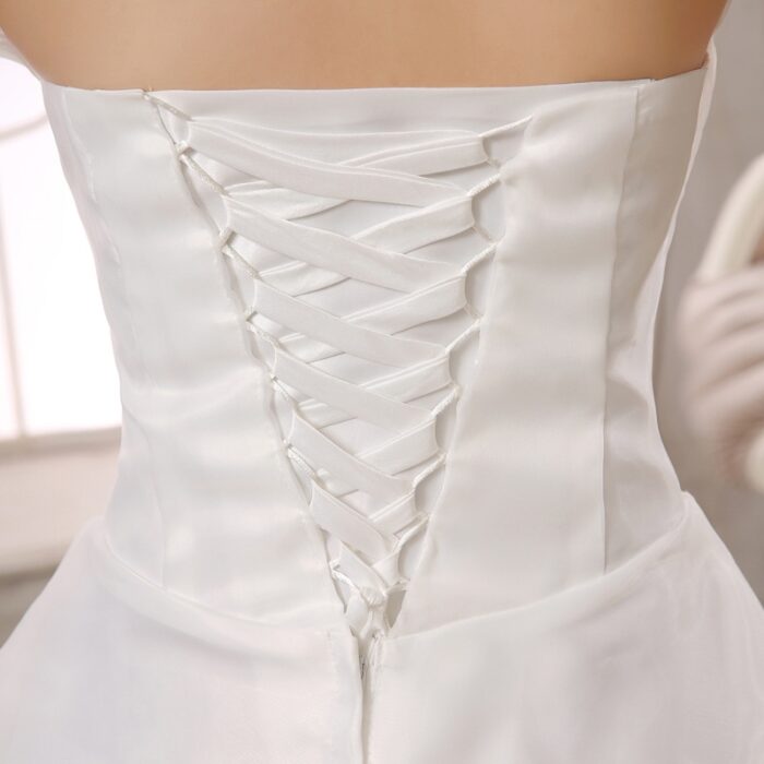 Wedding Dress  Fashion  White Luxury Lace Strapless Floor Length Dresses - 图片 10
