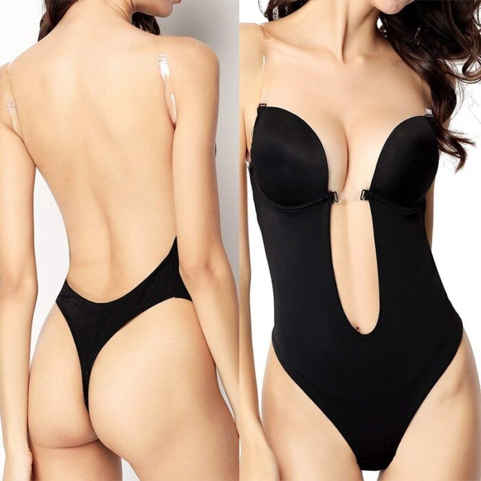 Deep V Underwear Backless Bra  U-shaped Wedding Party Backless Dress Underwear - 图片 2