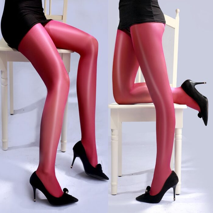 Sexy Full Foot Women's Long Stockings Thigh-Highs Stockings Hosiery Semi Sheer Open Crotch Tights Pantyhose Panties - 图片 3