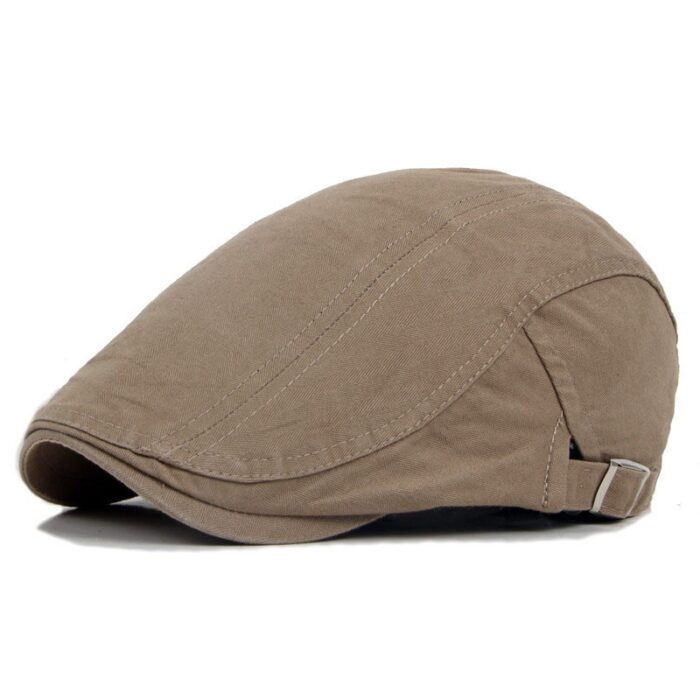 Men's Cotton Flat Cap Ivy Gatsby Newsboy Hunting Hat - 图片 2