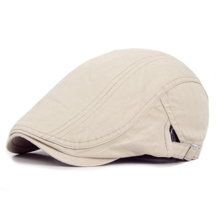 Men's Cotton Flat Cap Ivy Gatsby Newsboy Hunting Hat - 图片 3