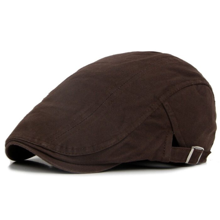 Men's Cotton Flat Cap Ivy Gatsby Newsboy Hunting Hat - 图片 5