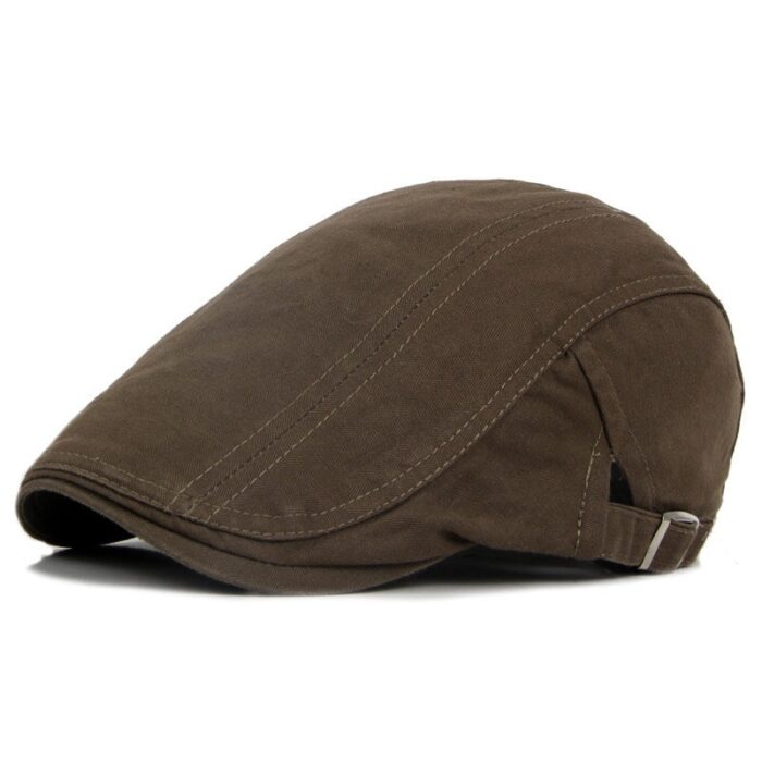 Men's Cotton Flat Cap Ivy Gatsby Newsboy Hunting Hat - 图片 6