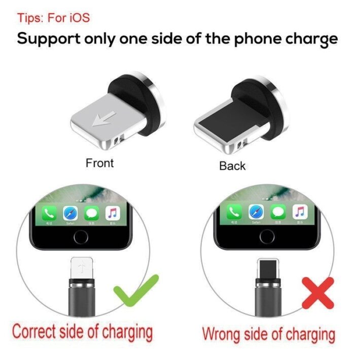 LED Magnetic Charger Cable Mobile Phone  Cable  Smart Fast Charging USB Cord Cable for Type-C/Micro/Lightning - 图片 11