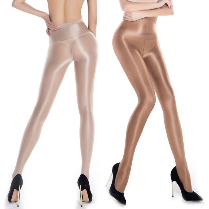 Sexy Glitter Shimmer Pantyhose Shiny Sheer Glossy Stockings - 图片 11