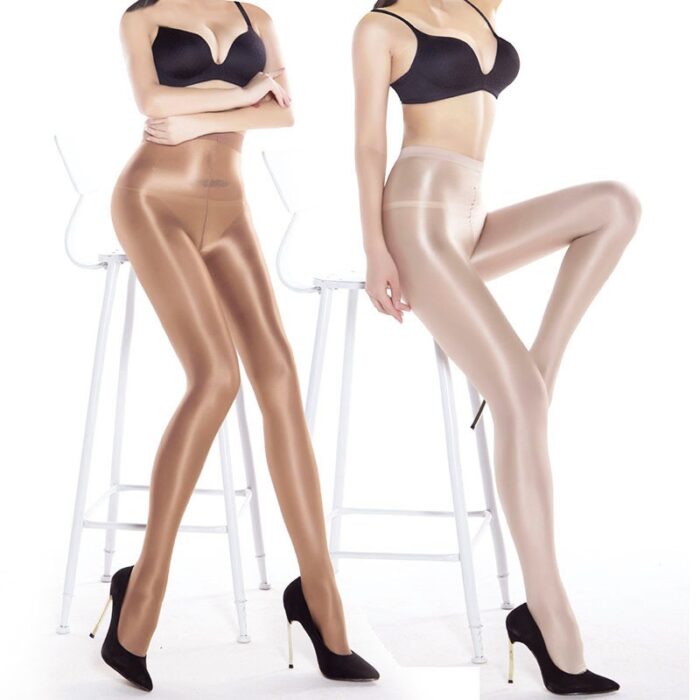 Sexy Glitter Shimmer Pantyhose Shiny Sheer Glossy Stockings - 图片 13
