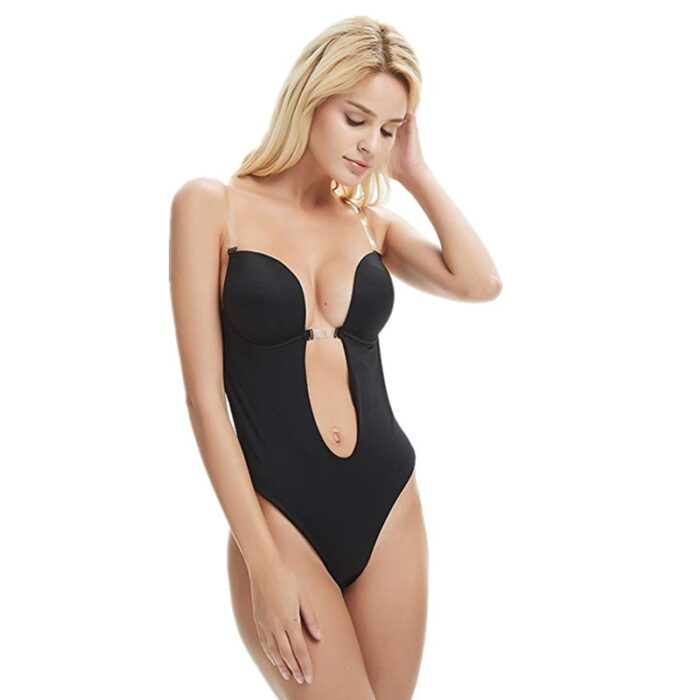 Women's Backless Bra Seamless U-shaped Deep V Bodyshaper Underwear for Evening Wedding Party Dress - 图片 7
