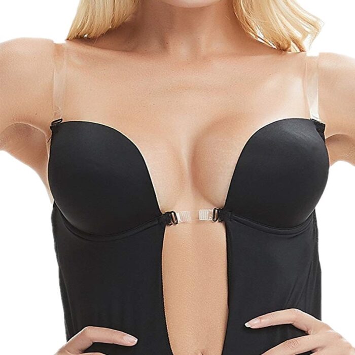 Women's Backless Bra Seamless U-shaped Deep V Bodyshaper Underwear for Evening Wedding Party Dress - 图片 10