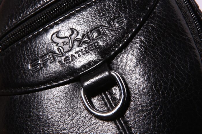 Genuine Leather Men Messenger Bag Casual Crossbody Bag Fashion Men's Handbag men chest bag Male Shoulder Bag - 图片 12