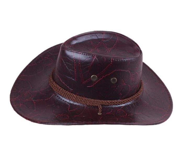 Western Cowboy Hat Outdoor Wide Brim Hat Cuero Unisex Sombrero De Cowboy Del Oeste Caballero Sombrero Cosplay - 图片 8