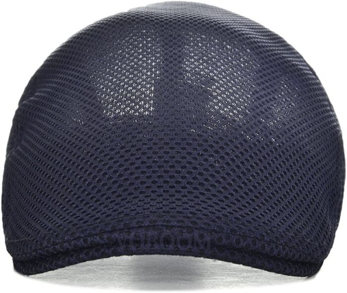 Breathable Mesh Cap Summer Hat Newsboy Beret Ivy Cap Cabbie Flat Cap - 图片 2