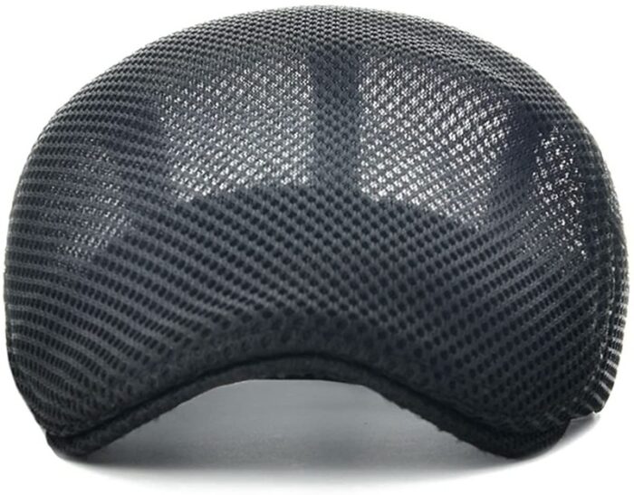 Breathable Mesh Cap Summer Hat Newsboy Beret Ivy Cap Cabbie Flat Cap - 图片 13