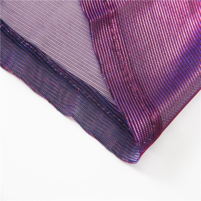 Streetwear Mesh Gradient Laser Women Sunproof  Shawl Summer Oversize Sun Protection See Through Blouse - 图片 10