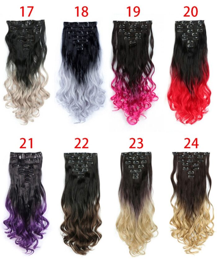 Brown Ombre Wigs Long Curly Side Part Wig 2 Tone  Wavy Wigs for Women Synthetic Heat Resistant Party Wigs Natural Looking - 图片 17