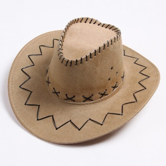 Sombrero de moda Cowboy del Oeste, sombrero de ala grande para hombres o mujeres, sombrero occidental, gorra vaquera - 图片 5