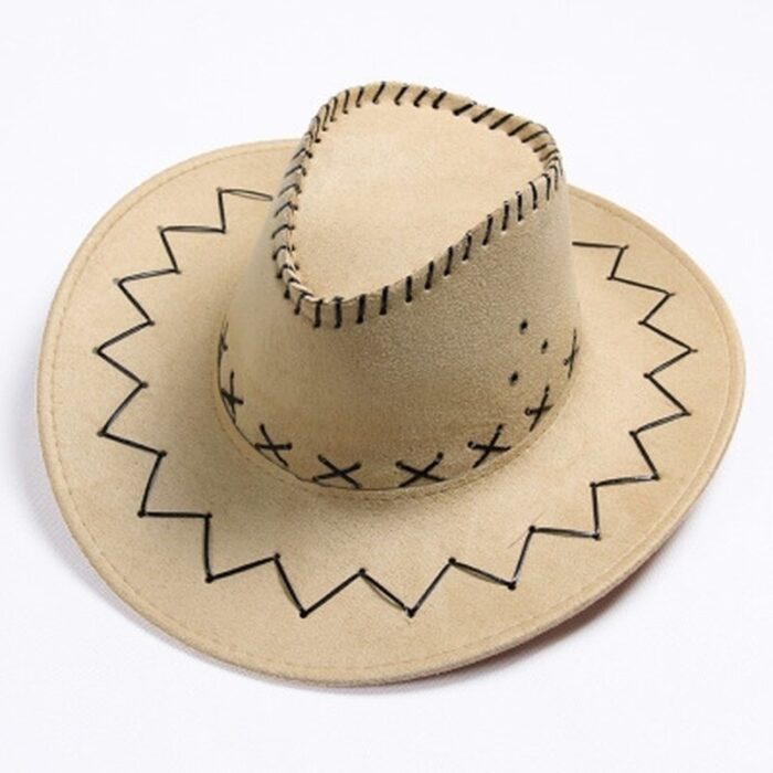 Sombrero de moda Cowboy del Oeste, sombrero de ala grande para hombres o mujeres, sombrero occidental, gorra vaquera - 图片 7