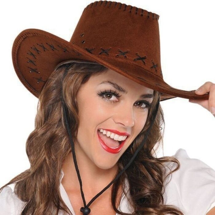 Sombrero de moda Cowboy del Oeste, sombrero de ala grande para hombres o mujeres, sombrero occidental, gorra vaquera