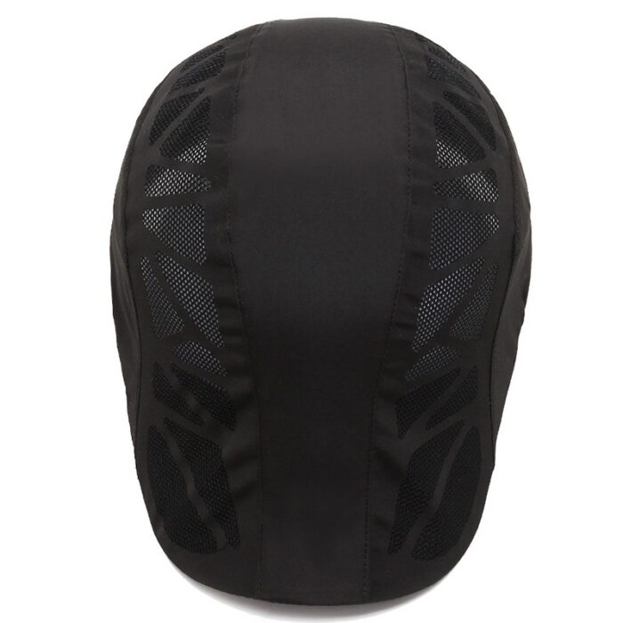 Breathable Summer Flat Cap  Mesh Hat Adjustable Newsboy Beret Ivy Cap Unisex Cabbie Cap - 图片 4