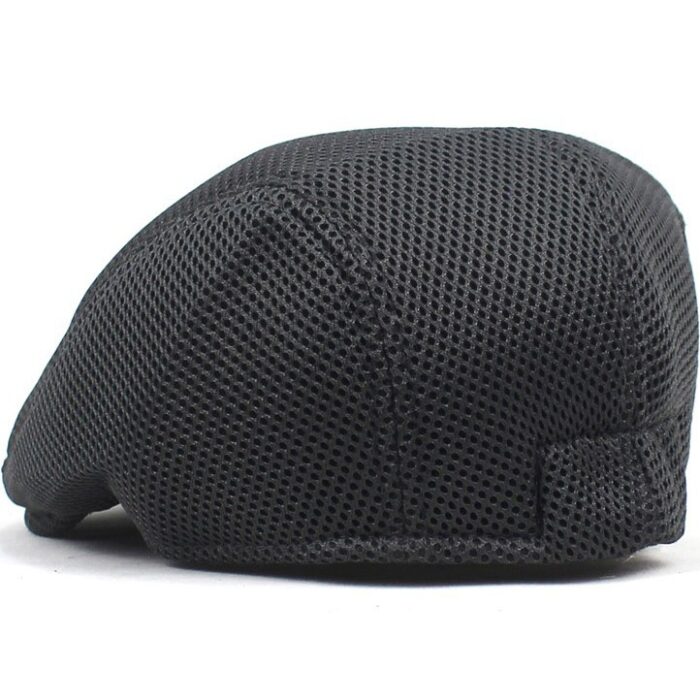 Men Mesh Flat Cap Breathable Summer Newsboy Hat Beret Cabbie Ivy Hat Gatsby Newsboy Hat for Driving Hunting Cap - 图片 10