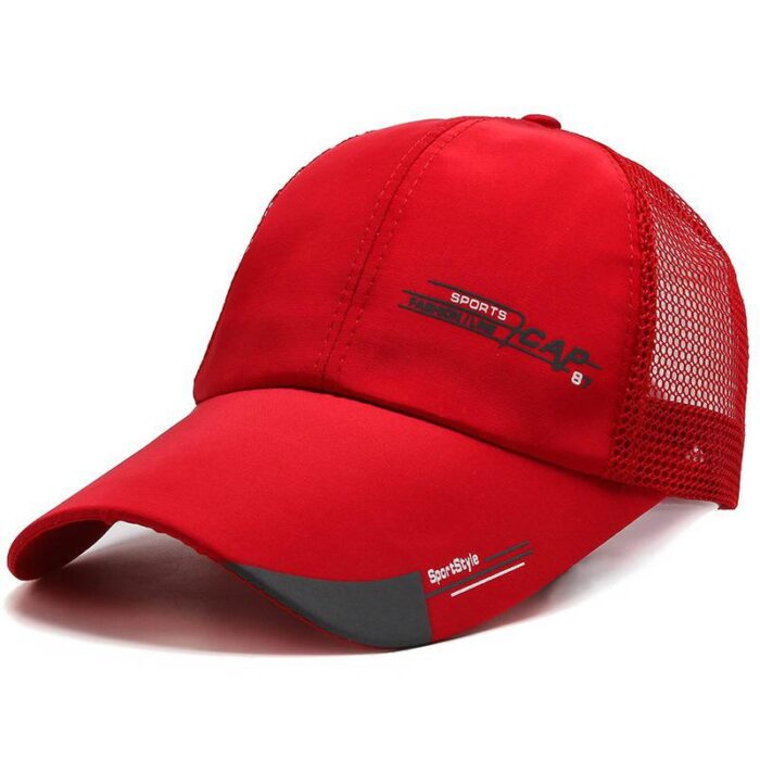 Breathable Quick Dry Mesh Baseball Cap Sun Hat Fishing Hat Adjustable Hat - 图片 2