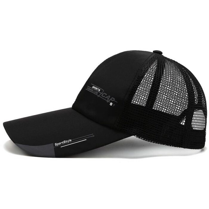 Breathable Quick Dry Mesh Baseball Cap Sun Hat Fishing Hat Adjustable Hat - 图片 9