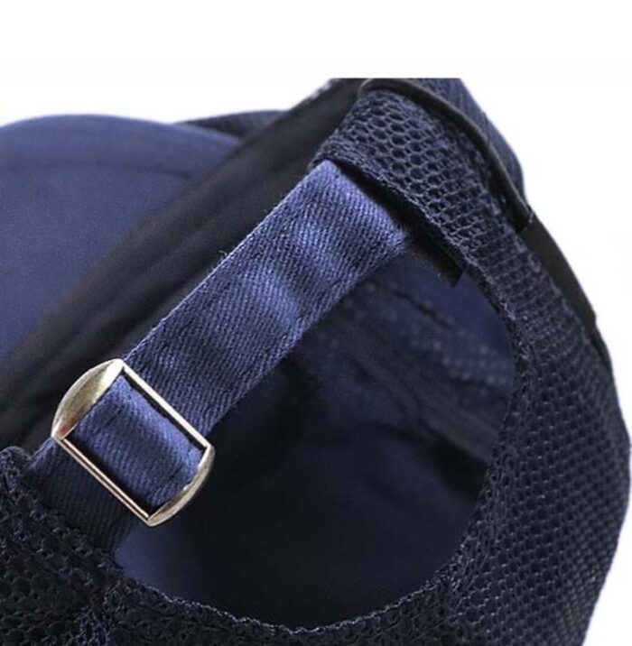 Mesh Cap Breathable Hat Men's Peaked Cap Sun Protection Sun Visor Wearing Rope Peaked Cap - 图片 10