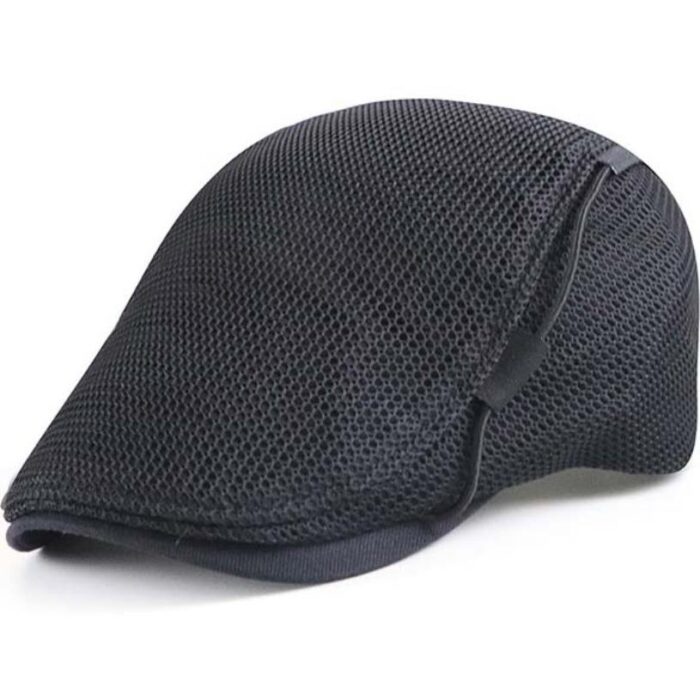 Mesh Cap Breathable Hat Men's Peaked Cap Sun Protection Sun Visor Wearing Rope Peaked Cap - 图片 5