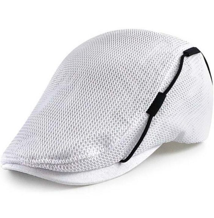 Mesh Cap Breathable Hat Men's Peaked Cap Sun Protection Sun Visor Wearing Rope Peaked Cap - 图片 6