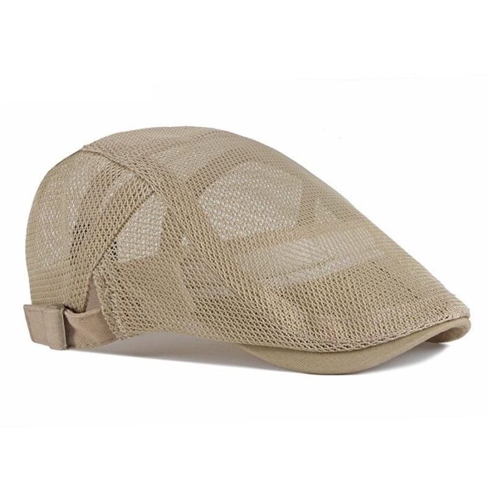 Children's Hat Breathable Mesh Summer Hat Adjustable Newsboy Beret Ivy Cap Cabbie Flat Cap - 图片 7
