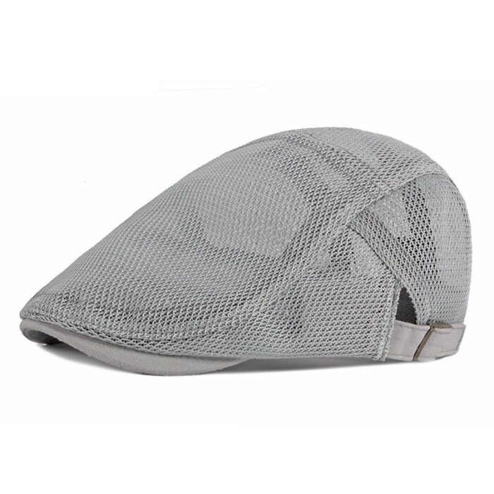 Children's Hat Breathable Mesh Summer Hat Adjustable Newsboy Beret Ivy Cap Cabbie Flat Cap - 图片 4