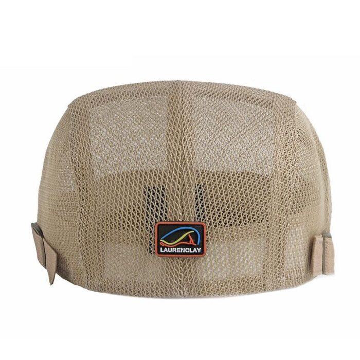Children's Hat Breathable Mesh Summer Hat Adjustable Newsboy Beret Ivy Cap Cabbie Flat Cap - 图片 6